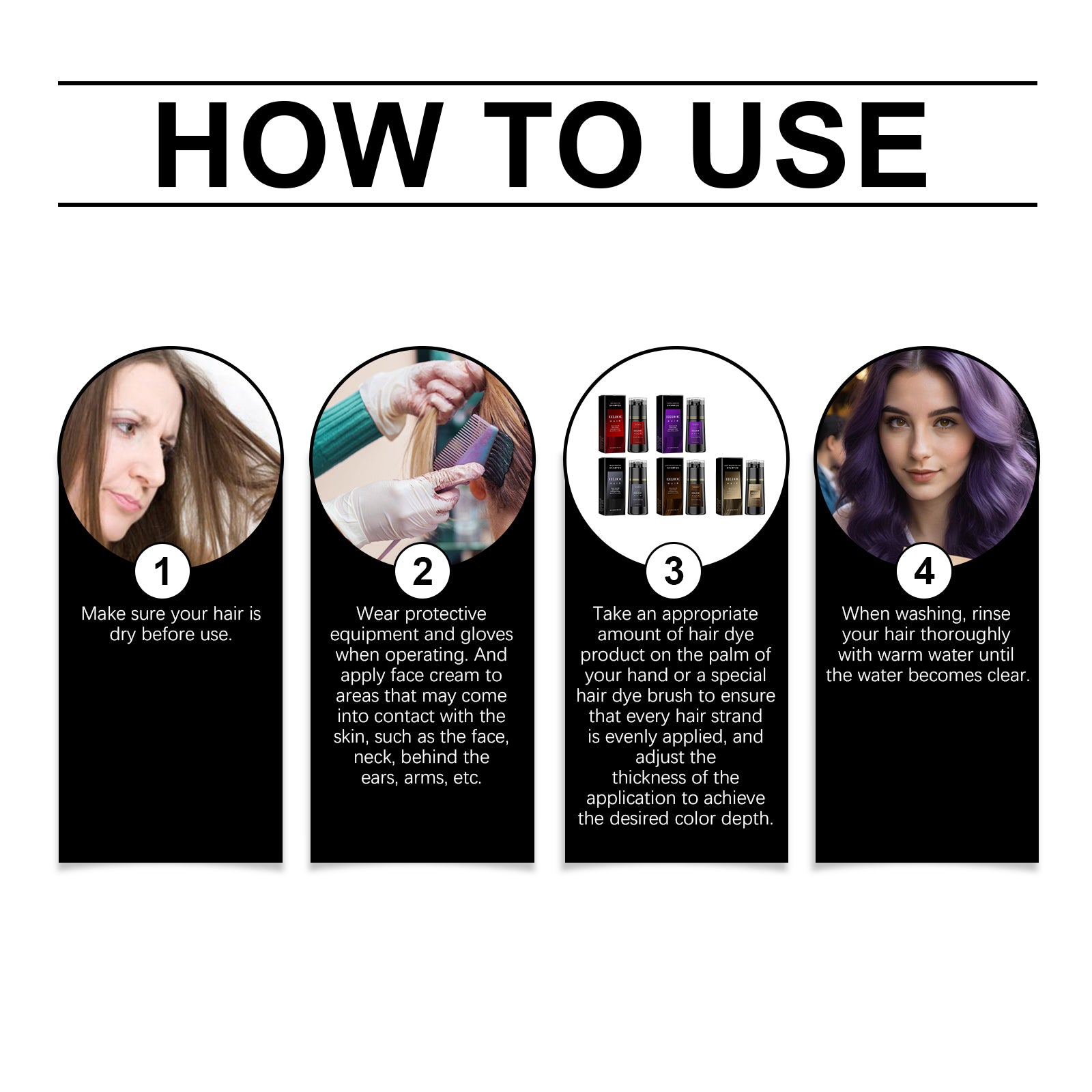 EELHOE Hair Shampoo Plant Extract Curing Multicolor DIY Color Trend Hair Gentle Easy Color Shampoo EELHOE Hair Shampoo Plant Extract Curing Multicolor DIY Color Trend Hair Gentle Easy Color Shampoo